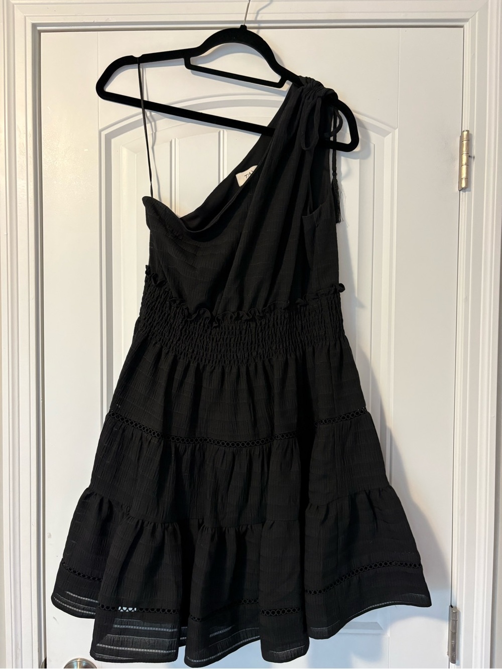 One-Shoulder Black Dress